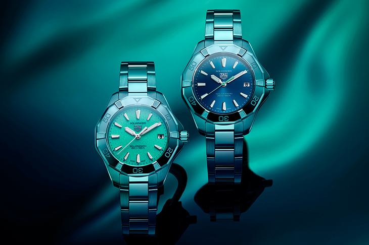 五款嶄新面盤俐落登場 泰格豪雅Aquaracer Professional 200 Solargraph 34毫米太陽能腕錶