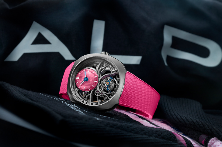 H.Moser & Cie.疾速者圓柱陀飛輪鏤空腕錶ALPINE