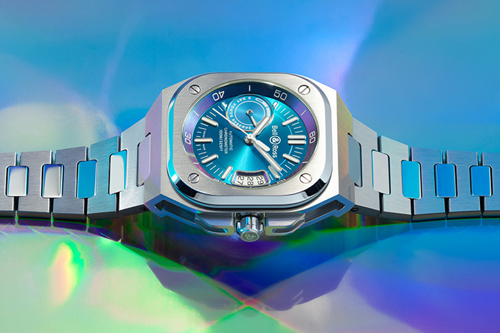 時間散發著彩虹光輝 BELL & ROSS BR-X5 Iridescent腕錶