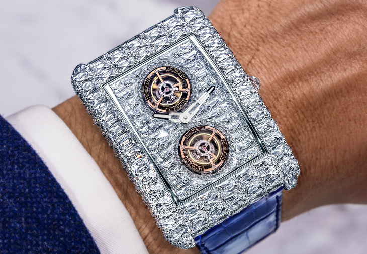 JACOB & CO. Billionaire 雙陀飛輪 Angel Cut 鑽石腕錶