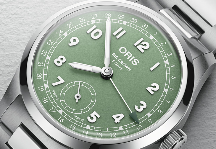 豪利時ORIS大錶冠指針日曆腕錶