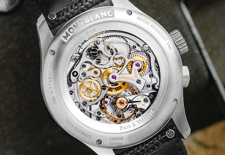 萬寶龍MONTBLANC 1858 Minerva單按把計時腕錶「Blue Arrow」P.05 for Collective