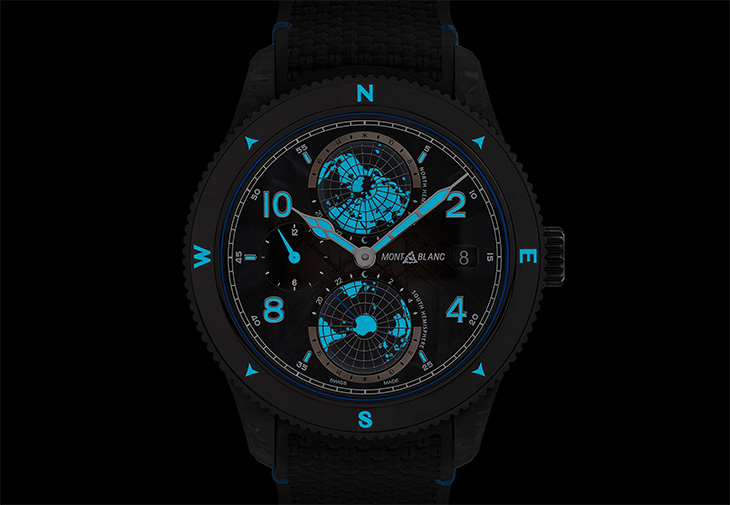 萬寶龍MONTBLANC 1858系列Geosphere世界時間零氧腕錶CARBO2 限量腕錶