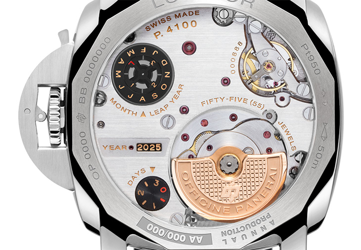 沛納海PANERAI Luminor萬年曆兩地時間Platinumtech腕錶