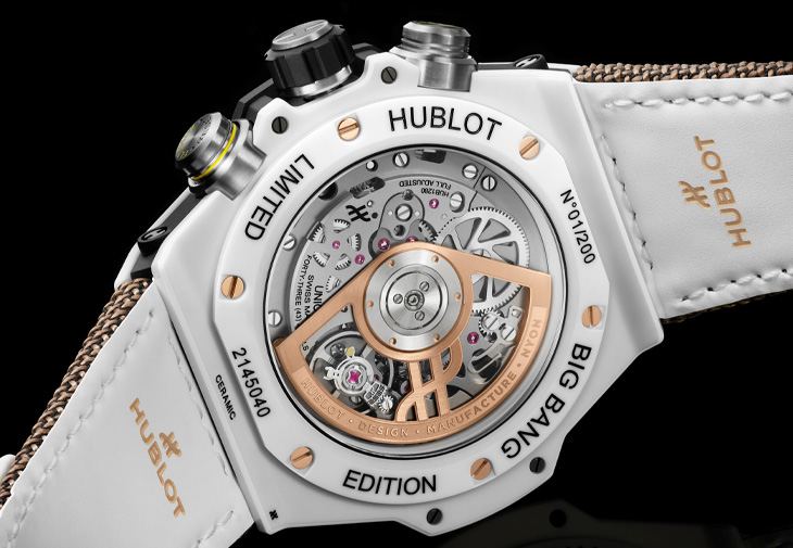 HUBLOT宇舶Big Bang Reloaded姆巴佩限量計時碼錶「皇金與白陶瓷」
