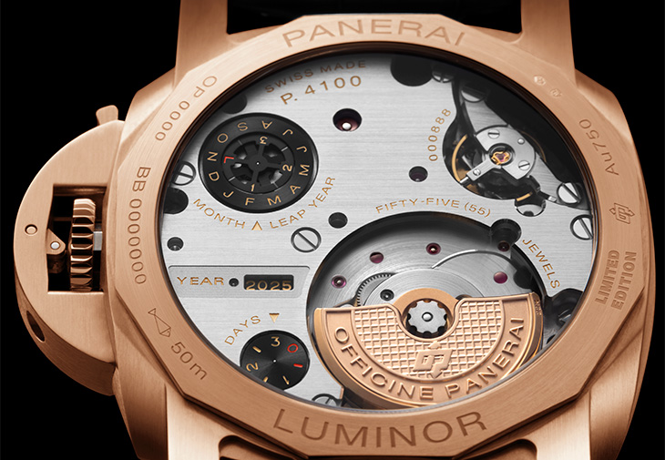 PANERAI沛納海Luminor系列萬年曆紅金腕錶