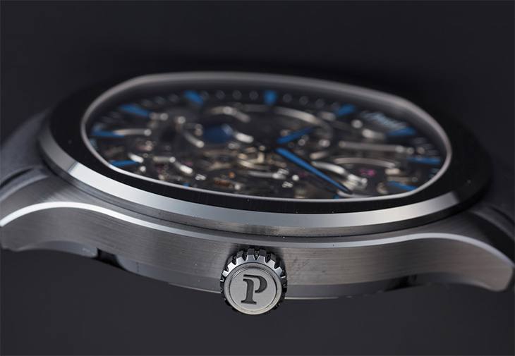 伯爵錶PIAGET Polo系列黑陶瓷超薄鏤空自動腕錶