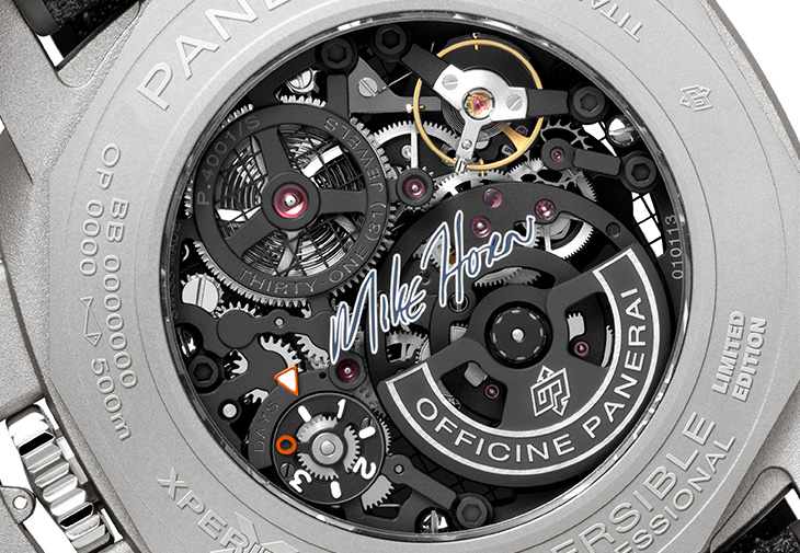 PANERAI沛納海Submersible GMT Mike Horn鈦金屬體驗版腕錶