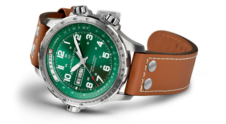 漢米爾頓HAMILTON卡其空軍系列 X-Wind 日期星期自動腕錶