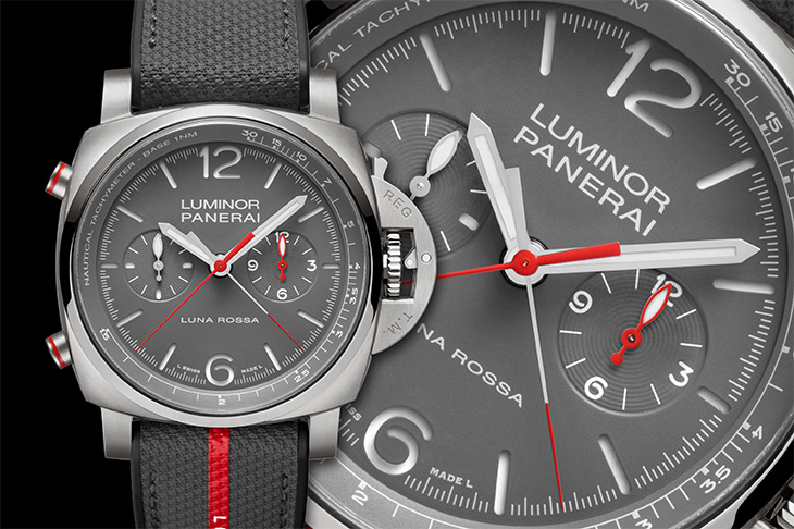 追逐時間的瞬間 PANERAI Luminor Chrono Flyback Luna Rossa飛返計時腕錶PAM01654