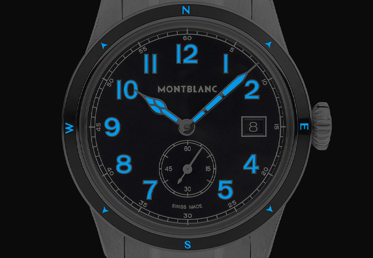 MONTBLANC萬寶龍1858系列小秒針零氧腕錶