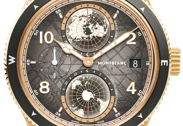 萬寶龍MONTBLANC 1858系列Geosphere世界時間Monte Rosa羅莎峰限量版零氧腕錶