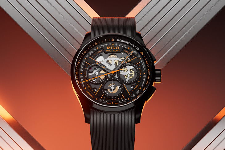 七夕送禮真心推薦 美度表Multifort鏤空計時腕錶