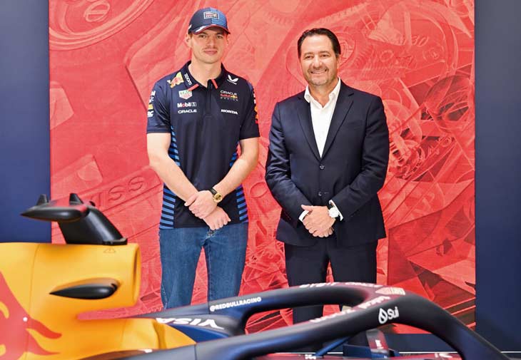 泰格豪雅執行長Julien Tornare跟Max Verstappen