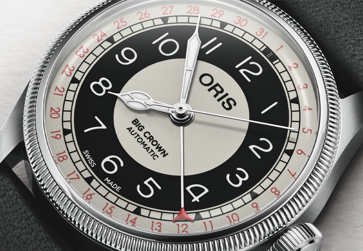 ORIS豪利時Big Crown指針式日曆腕錶「Bullseye」