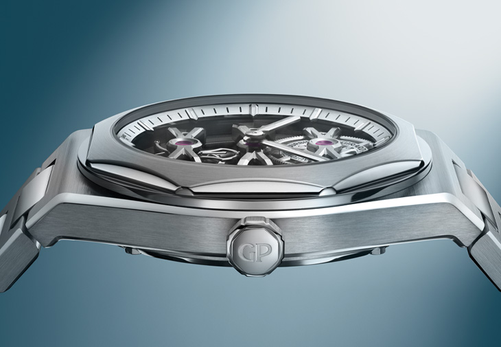 GIRARD-PERREGAUX芝柏表Laureato桂冠三金橋陀飛輪腕錶