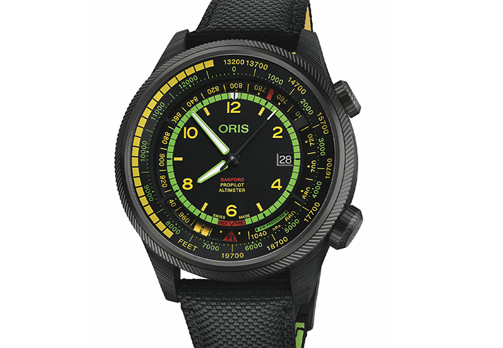 豪利時ORIS x Bamford Mission Control高度測量腕錶