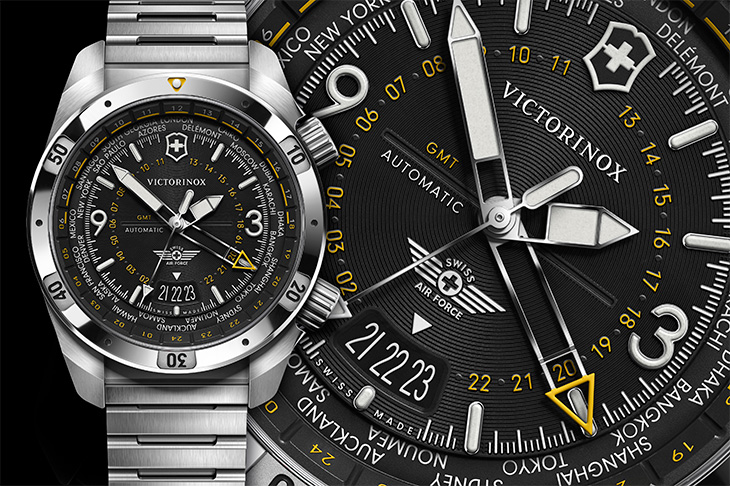 滿足國際旅人需求／VICTORINOX Air Pro兩地時間飛行腕錶