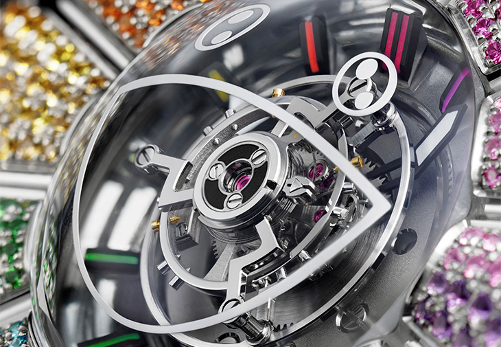 HUBLOT宇舶MP-15村上隆陀飛輪藍寶石彩虹腕錶