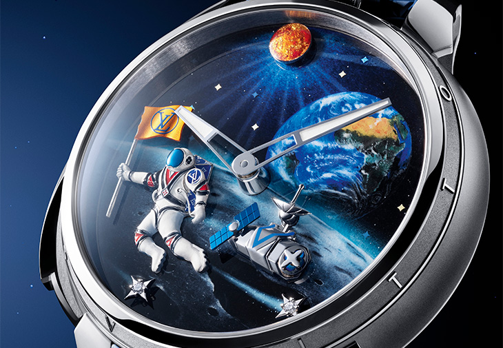 LOUIS VUITTON路易威登Tambour Taiko Galactique三問報時腕錶