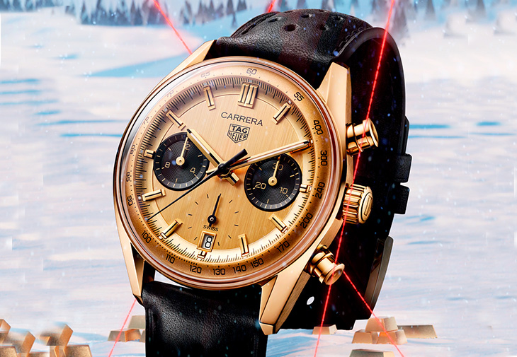 泰格豪雅TAG HEUER Carrera Chronograph黃金計時腕錶