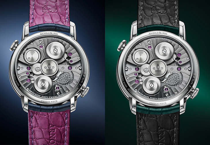 亞諾表ARNOLD & SON Double Tourbillon雙陀飛輪兩地時珍藏腕錶