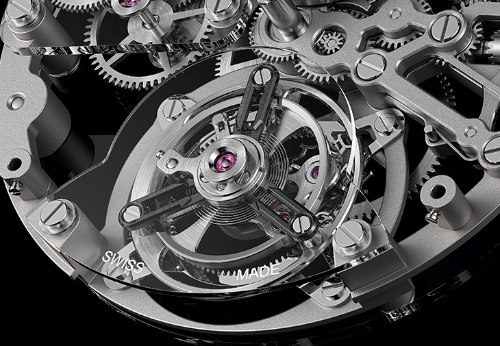宇舶HUBLOT Big Bang Integrated紫色藍寶石陀飛輪鍊帶腕錶