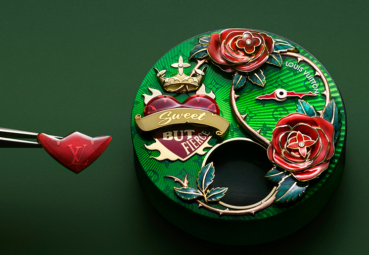 路易威登LOUIS VUITTON Tambour Fiery Heart自動機械腕錶