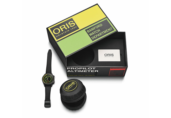 豪利時ORIS x Bamford Mission Control高度測量腕錶