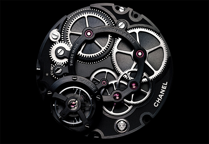 CHANEL香奈兒Monsieur Superleggera深邃黑腕錶