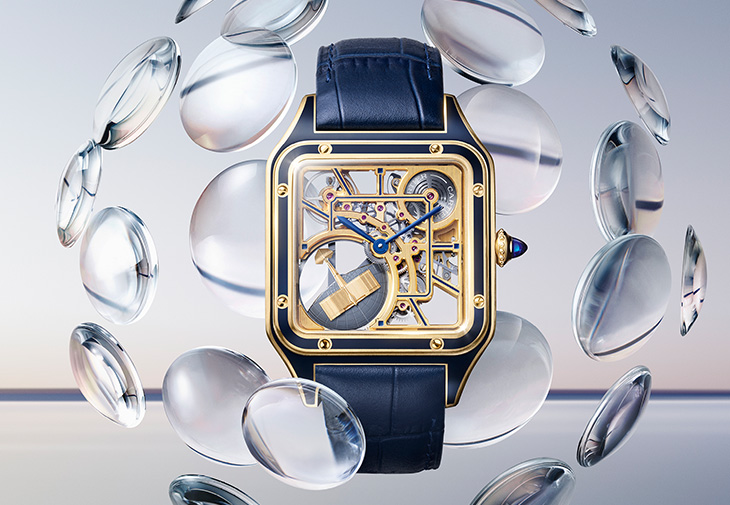 卡地亞CARTIER Santos-Dumont微擺陀鏤空腕錶大型款