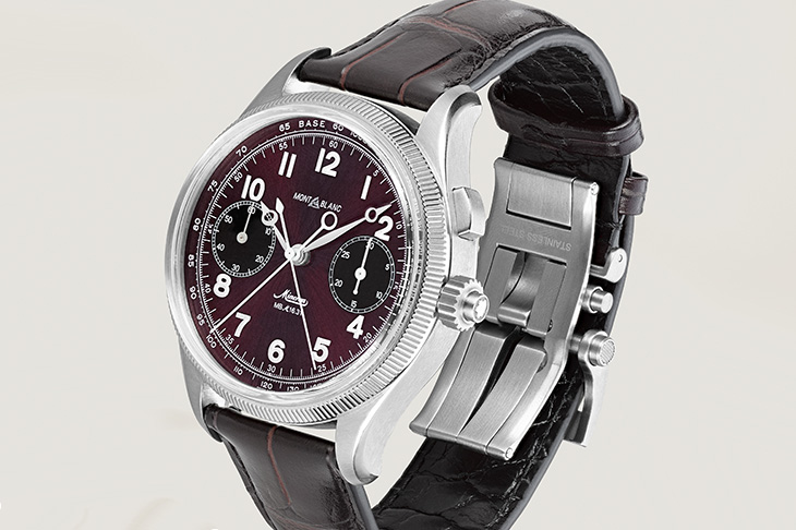 萬寶龍MONTBLANC 1858系列雙秒追針計時腕錶限量版