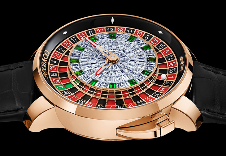 JACOB & CO. Casino Roulette Rose Gold Baguette