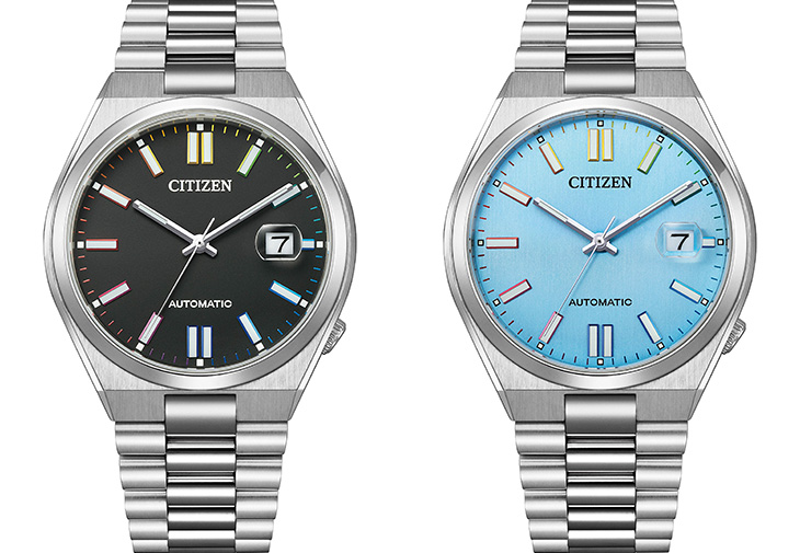 CITIZEN星辰錶Tsuyosa青春撞色機械腕錶