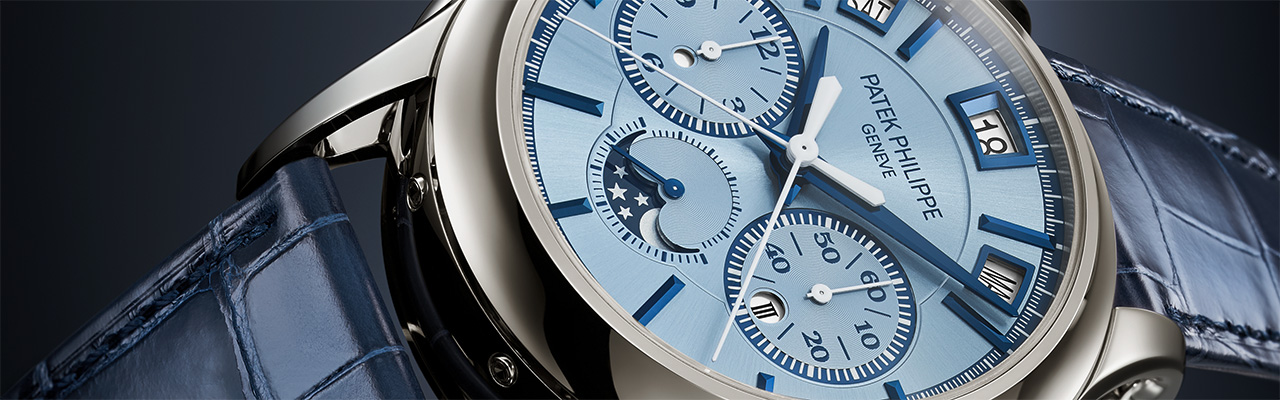 百達翡麗PATEK PHILIPPE5308G-001三問萬年曆追針計時自動腕錶