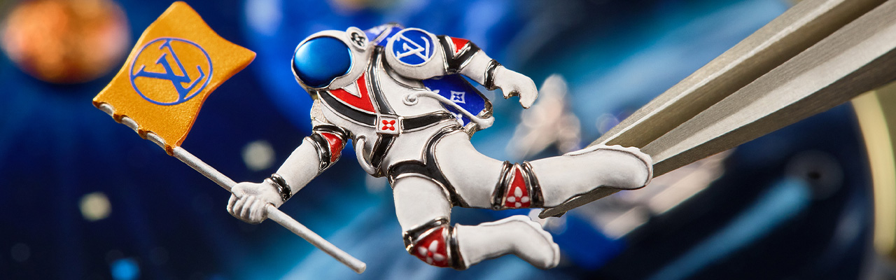 LOUIS VUITTON路易威登Tambour Taiko Galactique三問報時腕錶