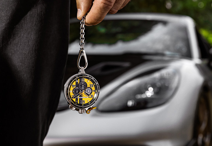 BOMBERG炸彈錶Bolt-68閃電黃賽車計時碼錶