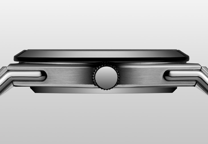 LOUIS ERARD 2340鈦鋼一體式鍊帶腕錶