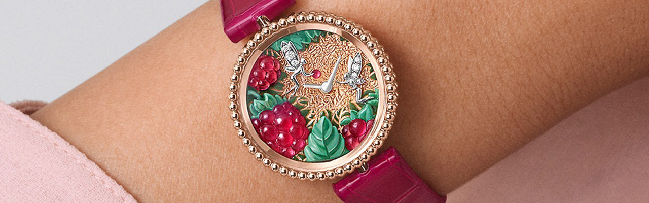 VAN CLEEF & ARPELS梵克雅寶Perlée系列工藝腕錶