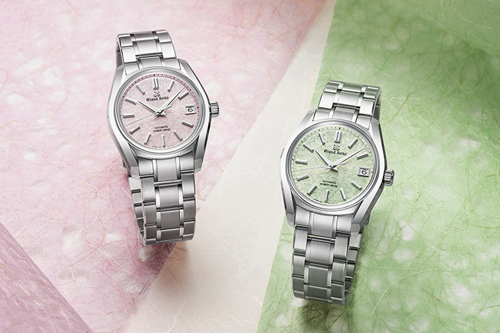 節氣為靈感演繹櫻隱與櫻若葉之景 GRAND SEIKO SBGH341、SBGH343