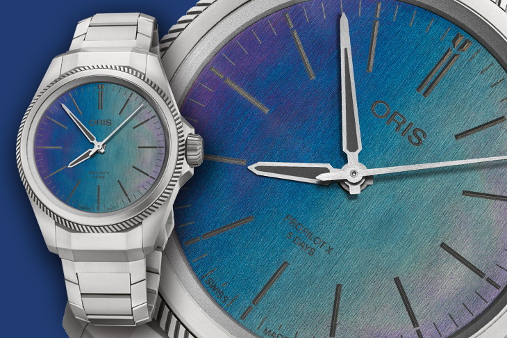 光學干涉彩色面盤 ORIS ProPilot X Cal. 400雷射腕錶