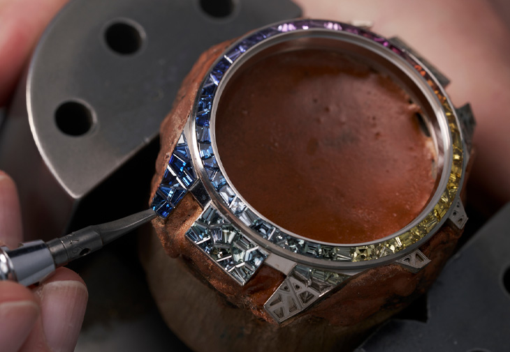 ULYSSE NARDIN雅典錶Blast系列 [ Sparkling Rainbow]鏤空陀飛輪虹彩珠寶腕錶