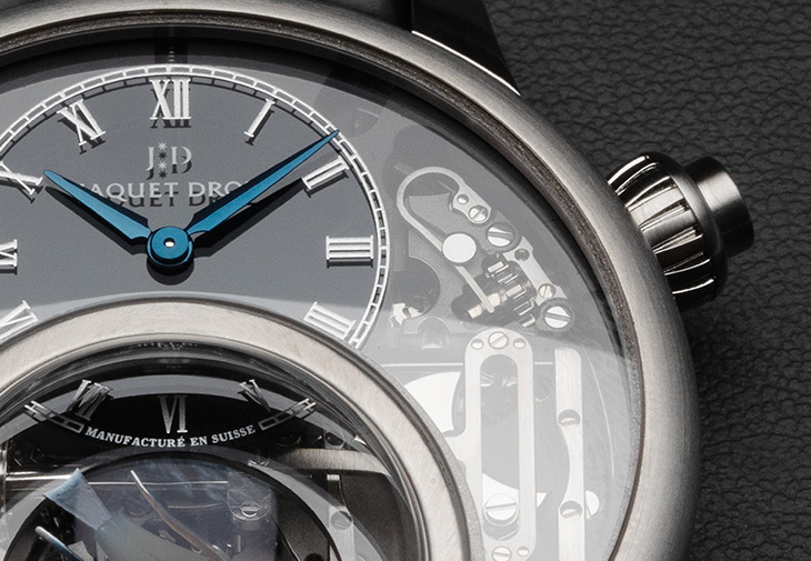 雅克德羅JAQUET-DROZ時光之鳥鈦金屬腕錶
