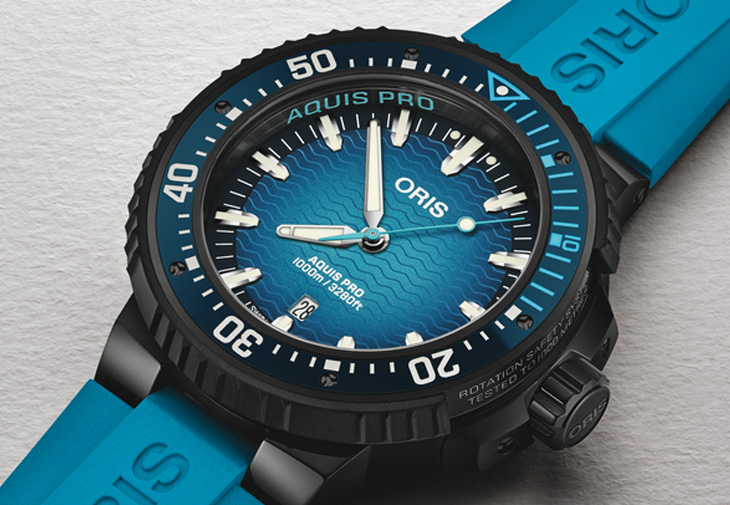 ORIS豪利時AquisPro 1000m日期腕錶