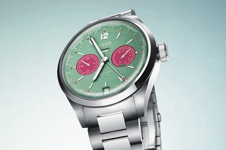 週數、月份、星期、日期完整商務日曆顯示   ORIS Big Crown Calibre 113手動上鍊腕錶
