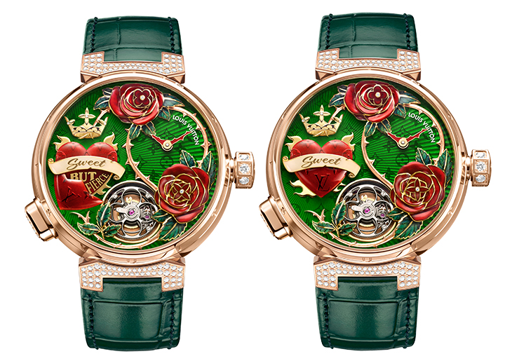 路易威登LOUIS VUITTON Tambour Fiery Heart自動機械腕錶