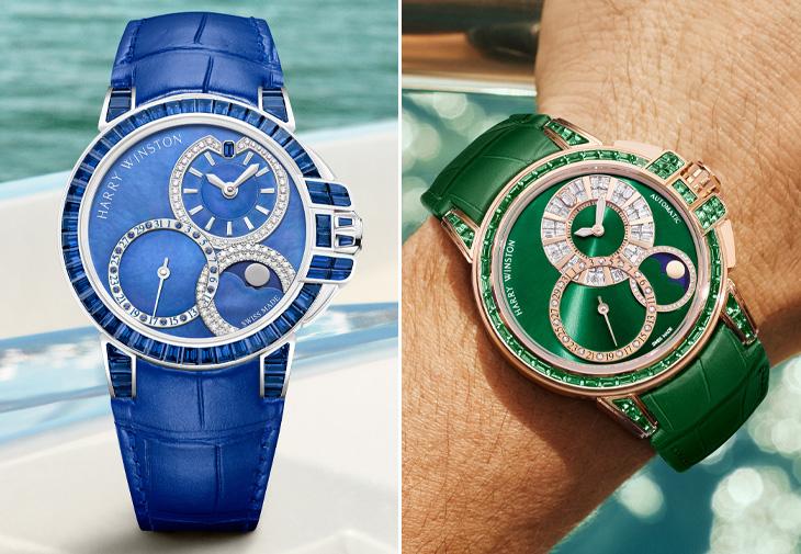 海瑞溫斯頓HARRY WINSTON海洋Ocean系列Date Moon Phase 36毫米自動腕錶