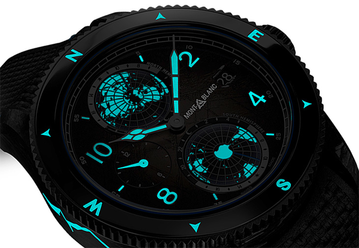 萬寶龍MONTBLANC 1858 Geosphere世界時間零氧腕錶