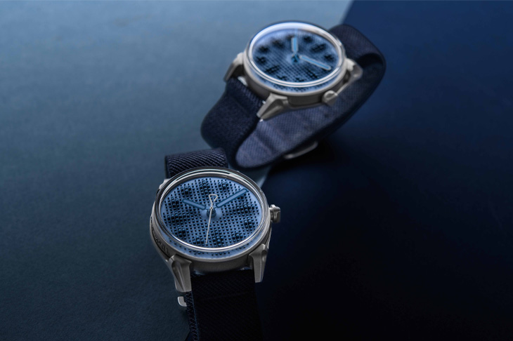 粉藍矢車菊色調／KOLLOKIUM Projekt 01「G」自動腕錶