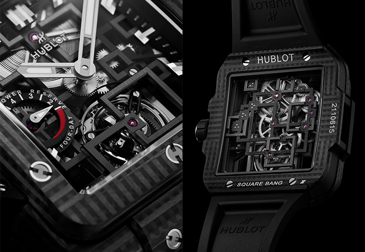 HUBLOT宇舶Square Bang陀飛輪四日動力儲存腕錶